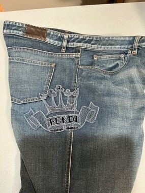 Authentic Fendi denim jeans
